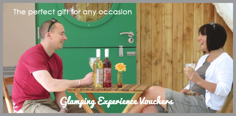 glamping experience near glastonbury image